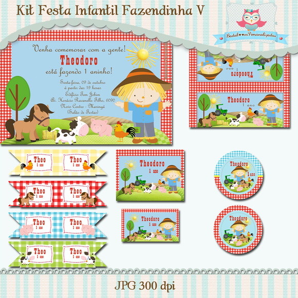 Kit Festa Infantil Fazendinha V