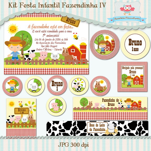 Kit Festa Infantil Fazendinha IV