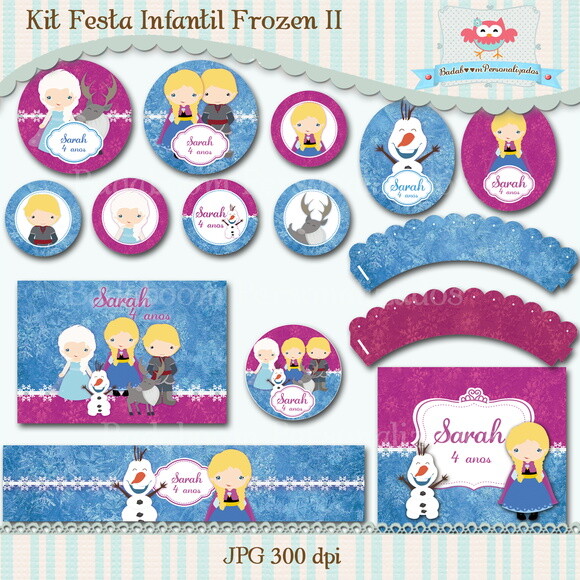 Kit Festa Infantil Frozen II