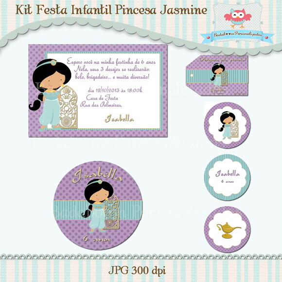 Kit Festa Infantil Jasmine - C.628