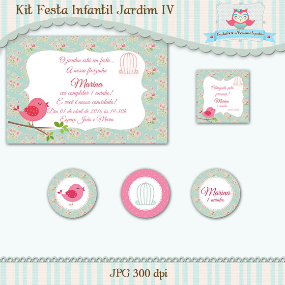 Kit Festa Infantil Jardim IV