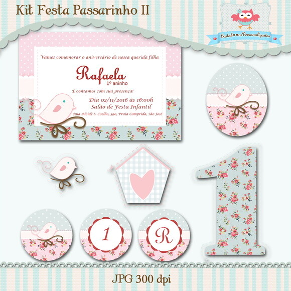 Kit Festa Infantil Passarinho II - C.508