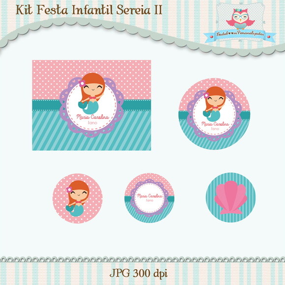 Kit Festa Infantil Sereia II