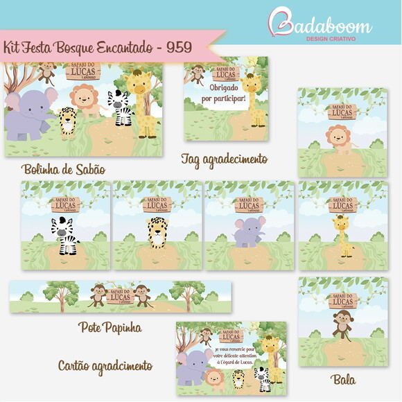 Kit Festa Infantil Safari - C.1060