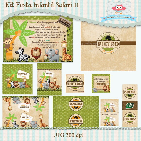 Kit Festa Infantil Safari - C.678
