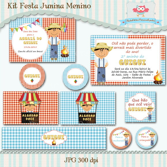 Kit Festa Junina Menino