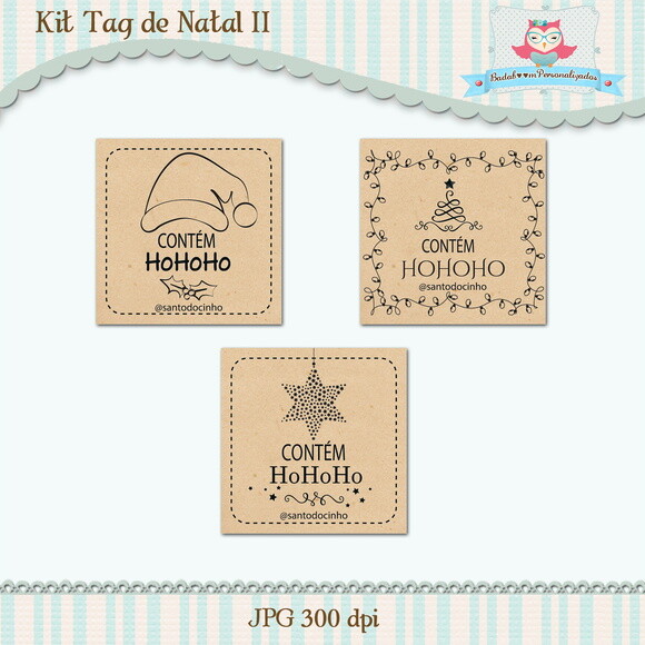 Kit Tag De Natal