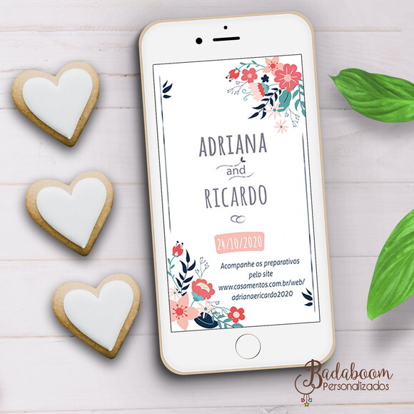 Save The Date Digital Floral