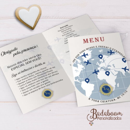 Arte Digital Menu Volta Ao Mundo