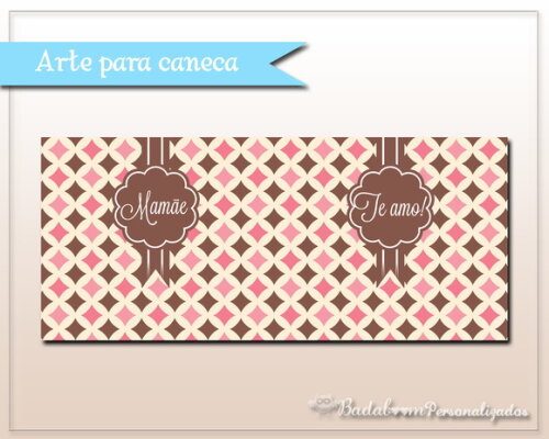 Arte Digital Para Caneca Mãe Vintage
