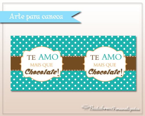 Arte Digital Para Caneca Personalizada Chocolate