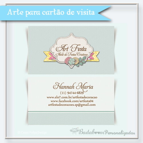Arte Digital para Cartão de Visita