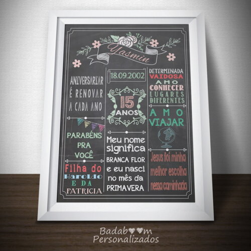 Arte Digital Para Chalkboard Floral