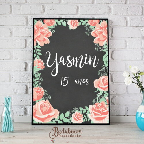 Arte Digital Para Chalkboard Floral
