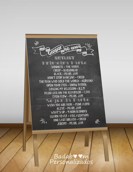 Arte Digital Para Chalkboard Música