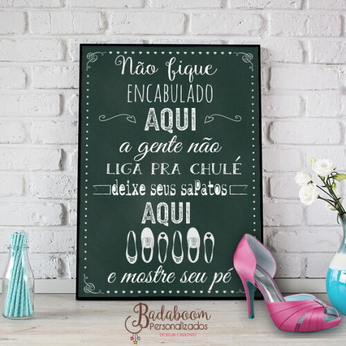 Arte Digital Para Chalkboard Tire Seus Sapatos