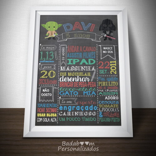 Arte Digital Para Chalkboard Star Wars