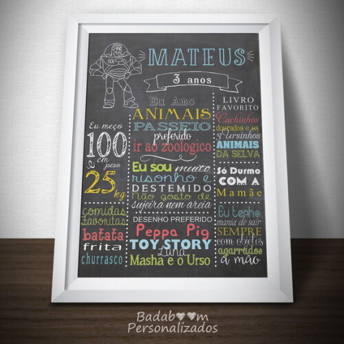 Arte Digital Para Chalkboard Toy Story