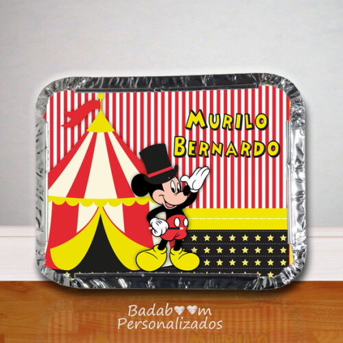 Arte Digital para Marmita Circo do Mickey
