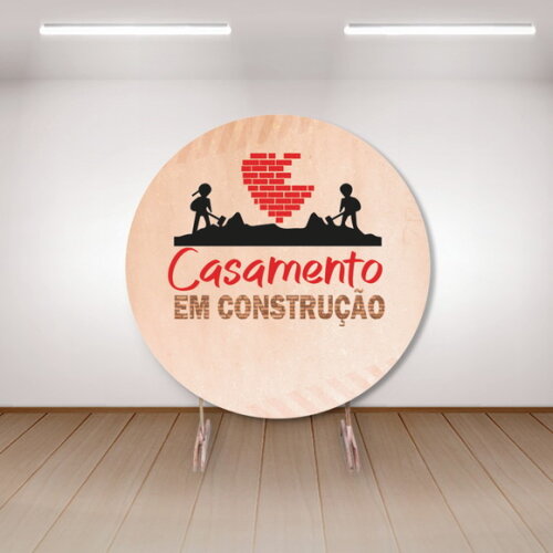 Arte Digital Para Painel Casamento Em Construção