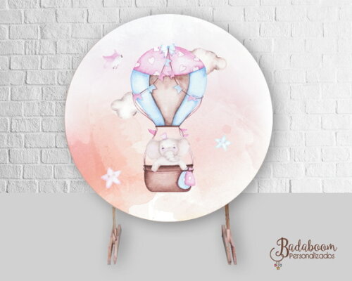 Arte Digital Para Painel Balão Elefanta