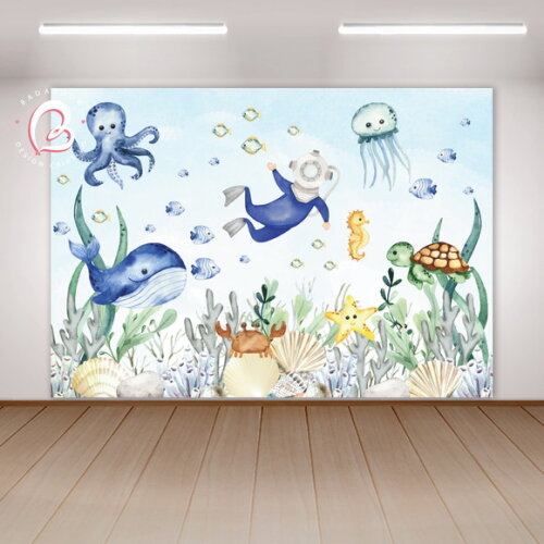 Arte Digital Para Painel Fundo Do Mar