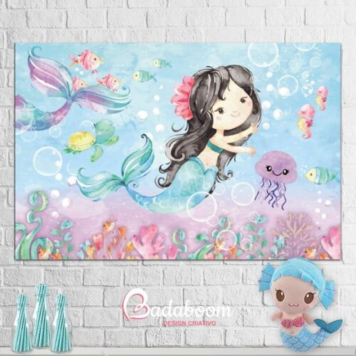 Arte Digital Para Painel Sereia