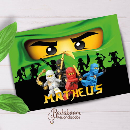 Arte Digital Para Papel de Arroz Ninjago - C.256