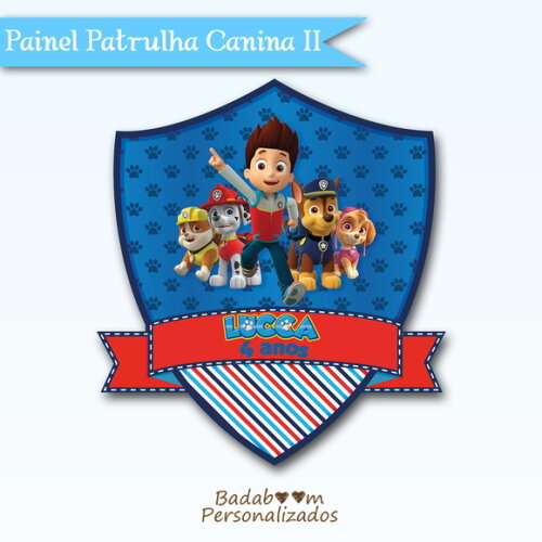 Arte Digital Para Painel Patrulha Canina