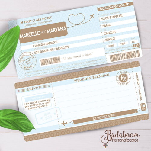 Convite Boarding Pass