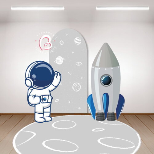 Kit Arte Digital Painel Astronauta