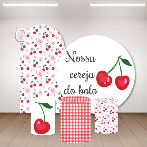 Kit Arte Digital Painel Cerejinha