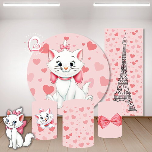 Kit Arte Digital Painel Gata Marie