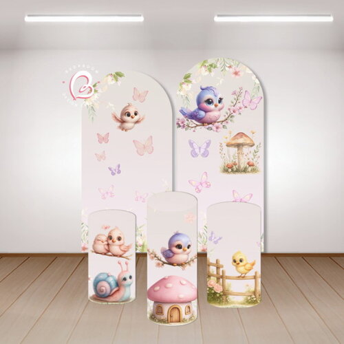 Kit Arte Digital Painel Jardim Encantado
