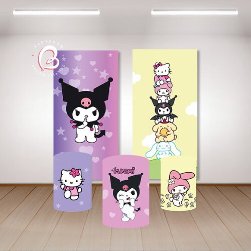 Kit Arte Digital Painel Kuromi
