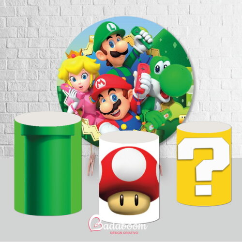 Kit Arte Digital Painel Mario Bros