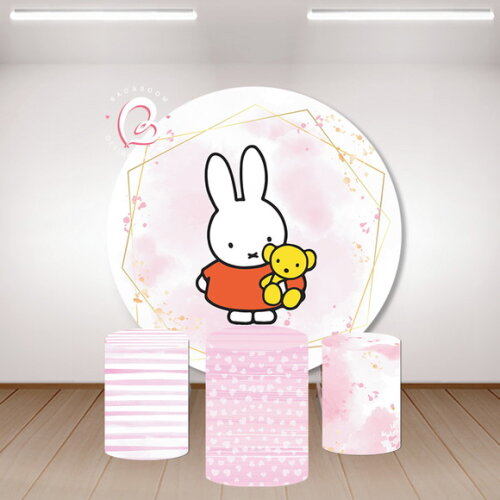 Kit Arte Digital Painel Miffy With Bear