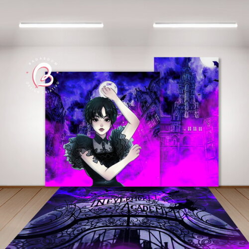 Kit Arte Digital Painel Wandinha