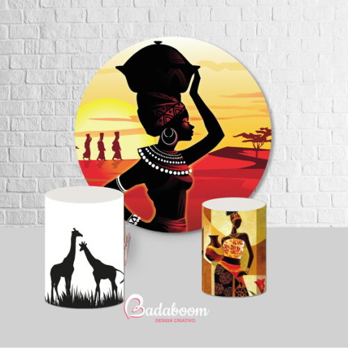 Kit Arte Digital Para Painel Africa