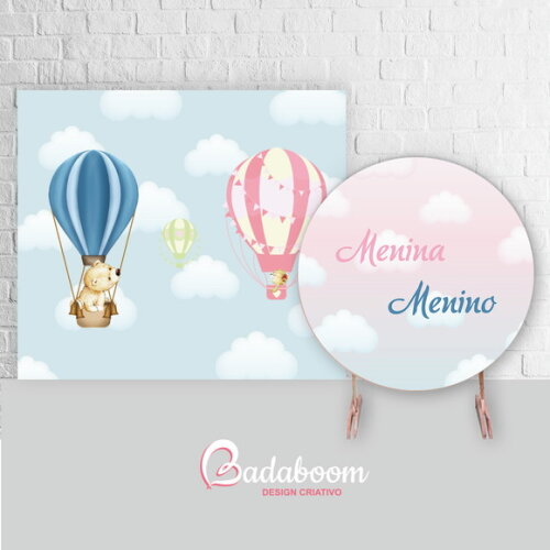 Kit Arte Digital Para Painel Balão Urso