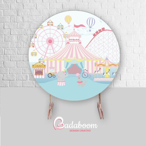 Kit Arte Digital Para Painel Circo