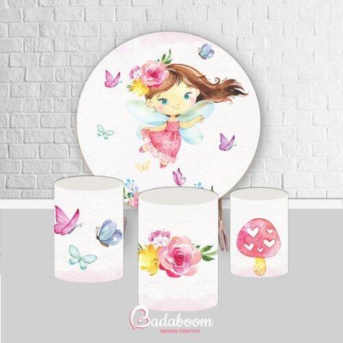 Kit Arte Digital Para Painel Fadas