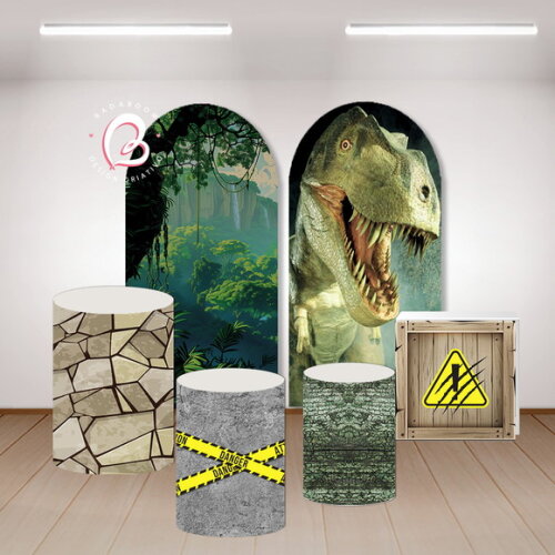 Kit Arte Digital para Painel Dinossauros