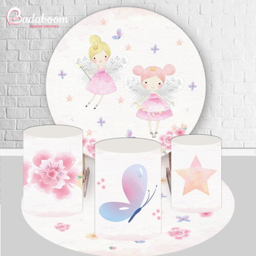 Kit Arte Digital para Painel Fadas