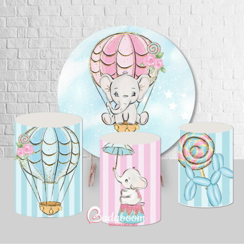 Kit Arte Digital Para Painel Elefante