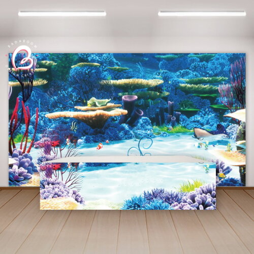 Kit Arte Digital para Painel Fundo do Mar