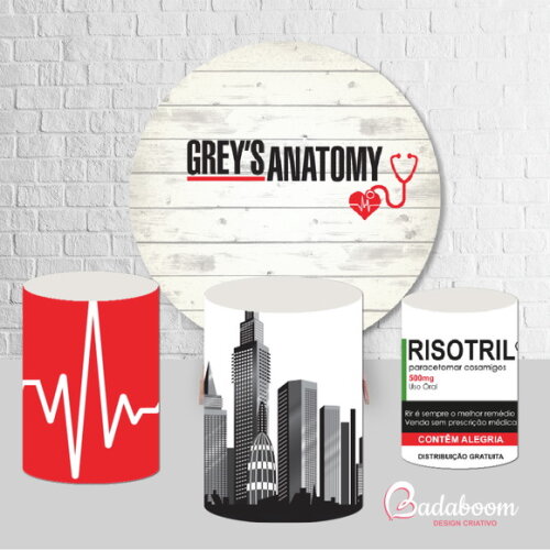 Kit Arte Digital Para Painel Grays Anatomy