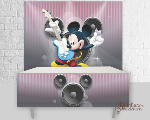 Kit Arte Digital Para Painel Mickey