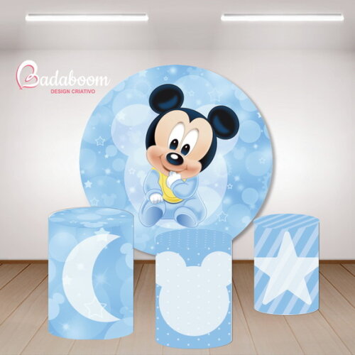 Kit Arte Digital para Painel Mickey