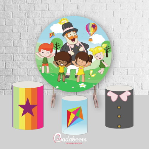 Kit Arte Digital para Painel Mundo da Bita